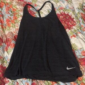 Nike Black Mesh Tank Top Size Small